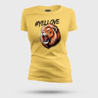 #Yellove Women's T-Shirt in Yellow Color