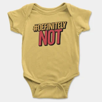 #Definitely Not Onesie/Romper in Yellow Color