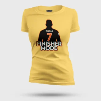 Msd - Finisher Mode Women's T-Shirt in Yellow Color