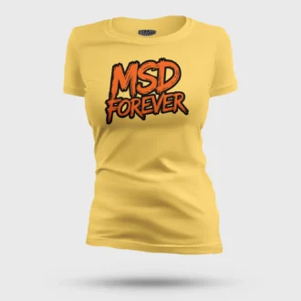 Msd Forever Women's T-Shirt in Yellow Color