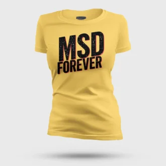 Msd Forever Women's T-Shirt in Yellow Color