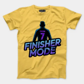 Finisher Mode Men/Unisex T-Shirt in Yellow Color