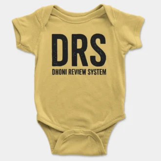 Drs - Dhoni Review System Onesie/Romper in Yellow Color