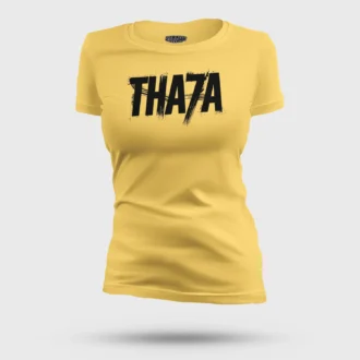 Tha7A Women's T-Shirt in Yellow Color