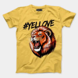 #Yellove Men/Unisex T-Shirt in Yellow Color