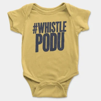 #Whistle Podu Onesie/Romper in Yellow Color