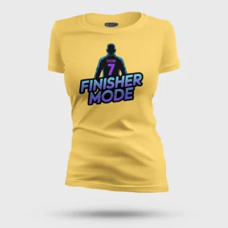 Finisher Mode Women's T-Shirt in Yellow Color