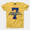 7 Was Just A Number, Until Dhoni Was Born Men/Unisex T-Shirt in Yellow Color
