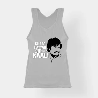 Ketta Payyan Sir Indha Kaali Women's Tank Top in Grey Melange Color