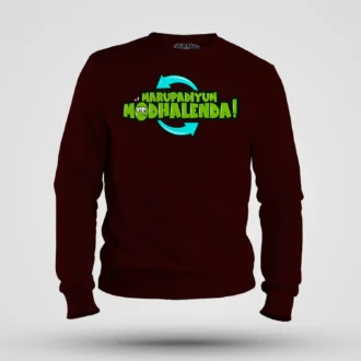 Marupadiyum Modhalenda! Men/Unisex Sweatshirt in Maroon Color