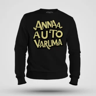 Anna Auto Varuma Men/Unisex Sweatshirt in Black Color