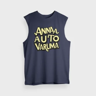 Anna Auto Varuma Men/Unisex Tank Top in Navy Blue Color