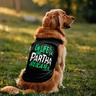 Un Life La Oru Partha Irukana Dog Tank in Black Color