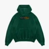 Cornpuff Men/Unisex Acid Wash Hoodie in Bottle Green Color