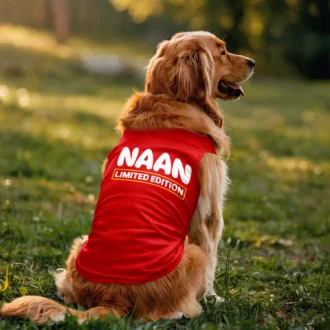 Naan Limited Edition Dog Tank in Red Color
