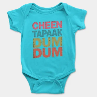 Cheen Tapaak Dum Dum Onesie/Romper in SkyBlue Color