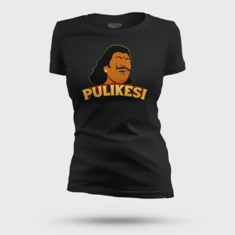 Pulikesi Women's T-Shirt in Black Color
