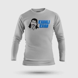 Kabali Khan Men/Unisex Long Sleeve T-Shirt in Grey Melange Color