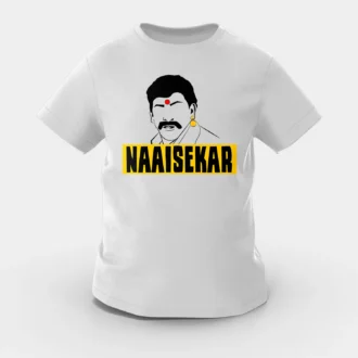 Naaisekar Girls Round Neck T-Shirt in Grey Melange Color