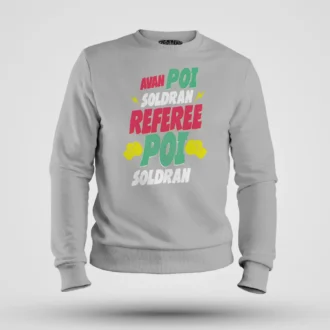 Avan Poi Soldran Referee, Poi Soldran Men/Unisex Sweatshirt in Grey Melange Color