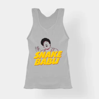Snake Babu Women's Tank Top in Grey Melange Color