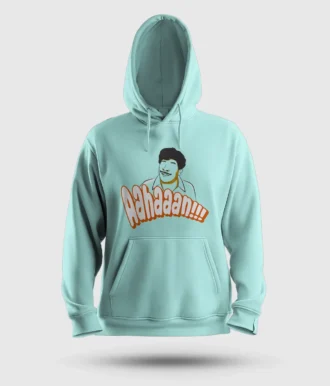 Aahaaan Men/Unisex Hoodie in Mint Color