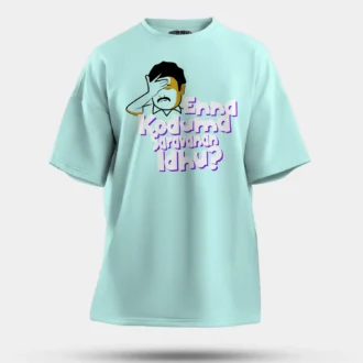 Enna Koduma Saravanan Idhu Men/Unisex Oversized T-Shirt in Mint Color