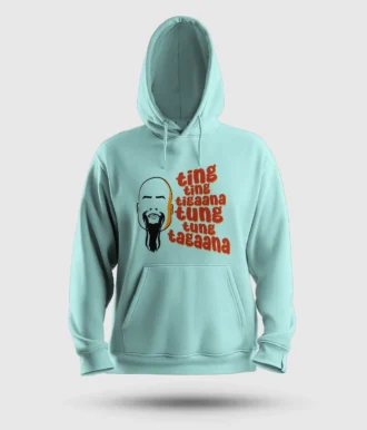 Ting Ting Tigaana, Tung Tung Tagaana Men/Unisex Hoodie in Mint Color