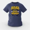 Rules And Regulations Yengalukkilla, Ungaluku Iruntha Meerapadum Girls Round Neck T-Shirt in Navy Blue Color