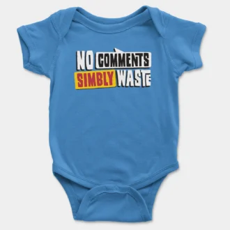 No Comments Simbly Waste Onesie/Romper in Orchid Blue Color