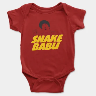 Snake Babu Onesie/Romper in Red Color