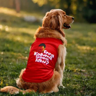 Enna Koduma Saravanan Idhu Dog Tank in Red Color