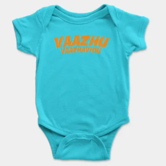 Vaazhu Vaazhavidu Onesie/Romper in SkyBlue Color
