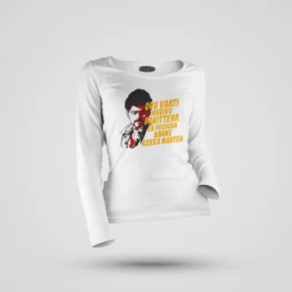 Oru Vaati Mudivu Panittena, En Pechcha Naane Kekka Maaten Women's Long Sleeve T-Shirt in White Color
