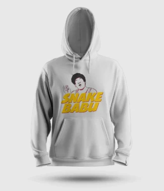 Snake Babu Men/Unisex Hoodie in White Color