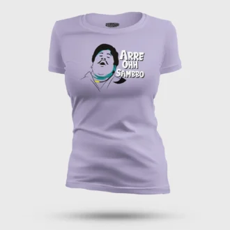 Arre Ohh Sambbo Women's T-Shirt in Lavender Color
