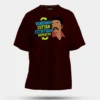 Vandan Suttan Seththan Repeattu Men/Unisex Oversized T-Shirt in Maroon Color